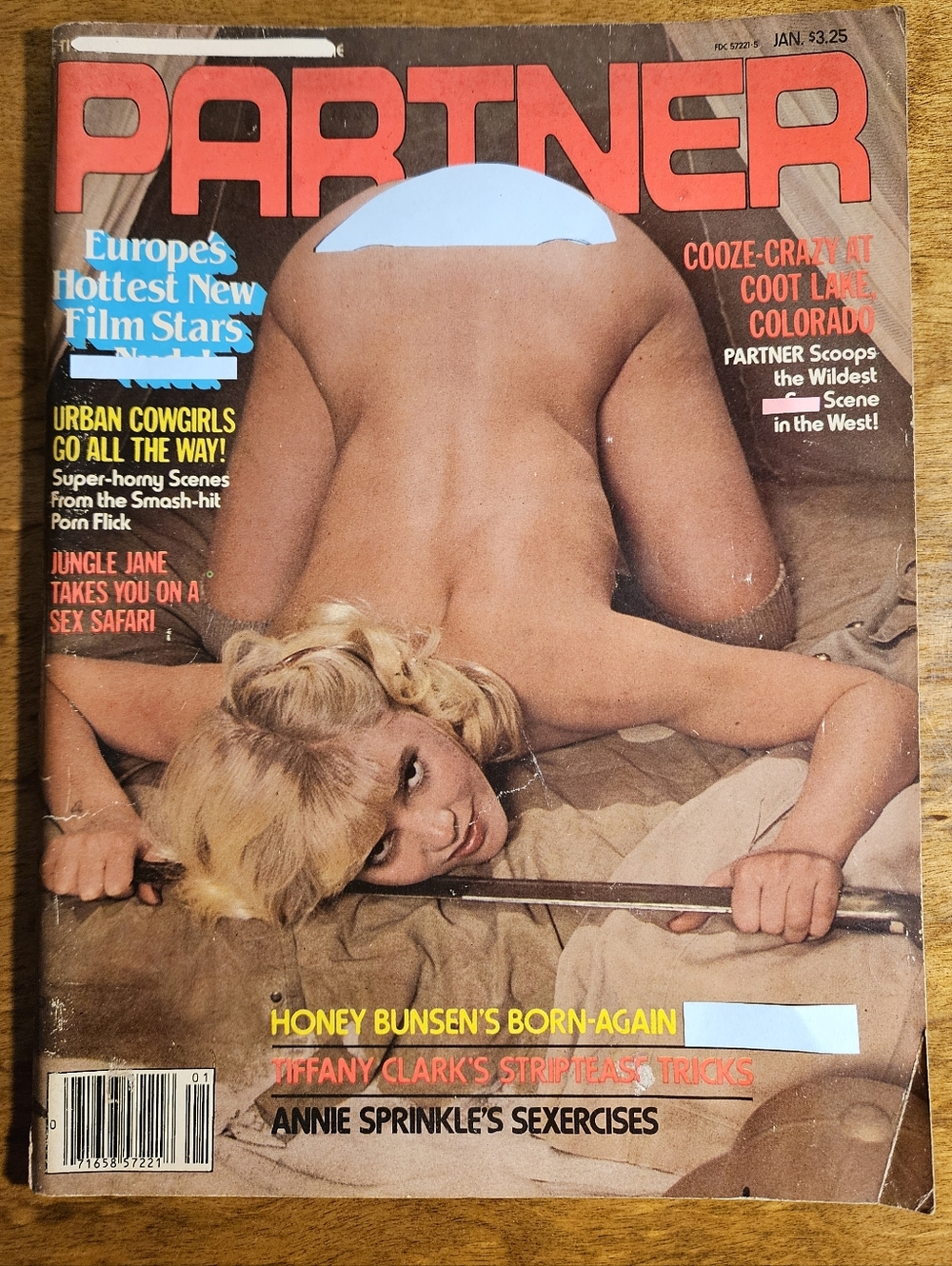 Vintage Partner Magazine January 1982 Cover Featuring Blonde Model